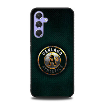 Oakland Athletics Green metal Samsung Galaxy A54 5G Case