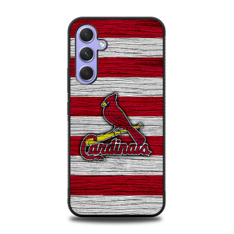 St Louis Cardinals Wooden Style Samsung Galaxy A54 5G Case