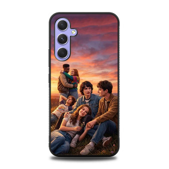 Stranger Things Characters Sunrise Samsung Galaxy A54 5G Case