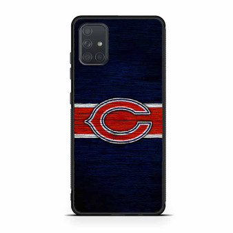 Chicago Bears Wooden Logo Samsung Galaxy A71 5G Case