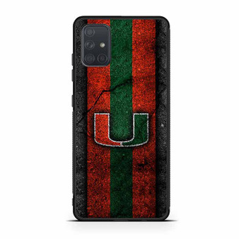 Miami Hurricanes  Asphalt Style Samsung Galaxy A71 5G Case