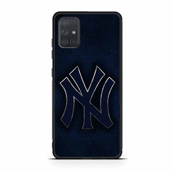 New York Yankees Blue metal Samsung Galaxy A71 5G Case