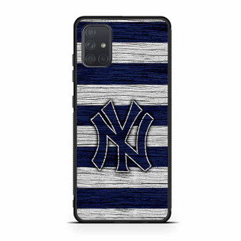 New York Yankees Wooden Style Samsung Galaxy A71 5G Case