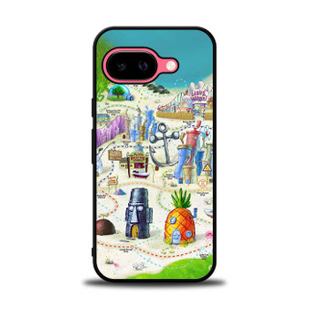Spongebob Squarepants Maps Google Pixel 9a Case