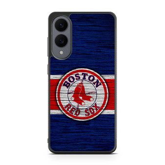 Boston Red Sox Wooden Style Samsung Galaxy S25 Edge Case