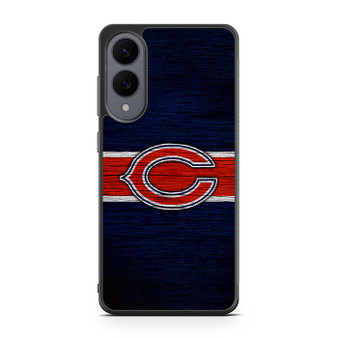 Chicago Bears Wooden Logo Samsung Galaxy S25 Edge Case