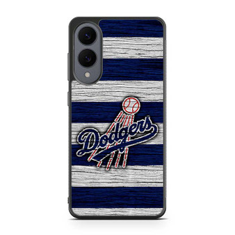 Los Angeles Dodgers Wooden Style Samsung Galaxy S25 Edge Case