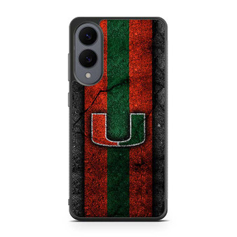 Miami Hurricanes  Asphalt Style Samsung Galaxy S25 Edge Case