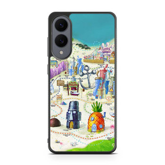 Spongebob Squarepants Maps Samsung Galaxy S25 Edge Case