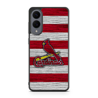 St Louis Cardinals Wooden Style Samsung Galaxy S25 Edge Case