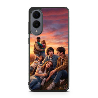 Stranger Things Characters Sunrise Samsung Galaxy S25 Edge Case