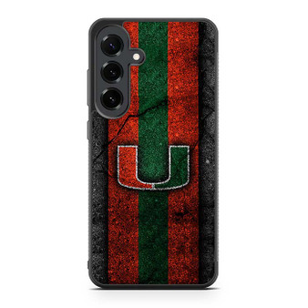 Miami Hurricanes  Asphalt Style Samsung Galaxy S25 FE Case