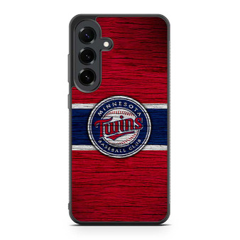 Minnesota Twins Wooden textur Samsung Galaxy S25 FE Case