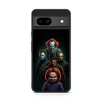 Pennywise Micheal Myers Jason Voorhees and Chucky Google Pixel 8a Case