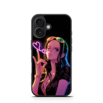 One Piece Series Nico Robin Neon Art iPhone 16 Series Case