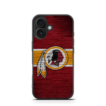 Washington Commanders Wooden Style iPhone 16 Series Case