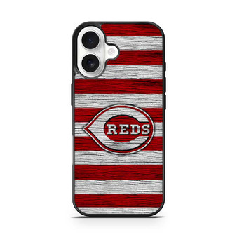Cincinnati Reds Wooden Style iPhone 17 Series Case