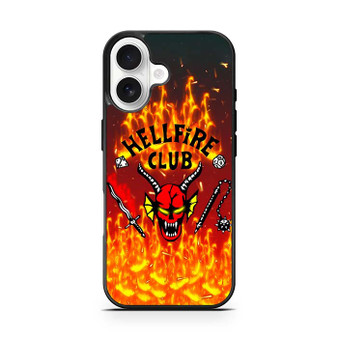 Stranger Things Hellfire Club on Fire iPhone 17 Series Case