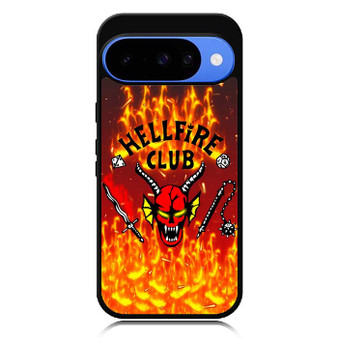 Stranger Things Hellfire Club on Fire Google Pixel 10 Series Case