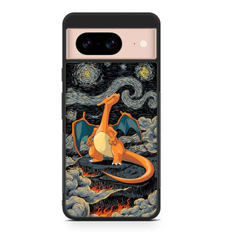 Charizard Inferno Beneath the Starry Night Pokemon Google Pixel 8 Case