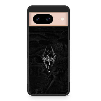 Skyrim V Metal Logo Google Pixel 8 Case