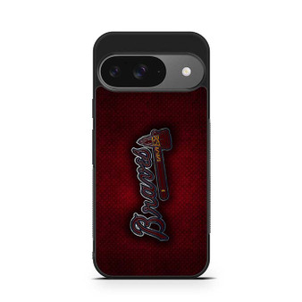 Atlanta Braves Red Metal Style Google Pixel 9 Series Case