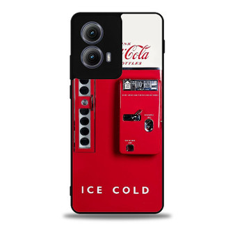 Coca Cola Vending Mechine Ice Cold Moto Edge Case