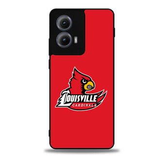 Louisville Cardinals football new logo Moto Edge Case
