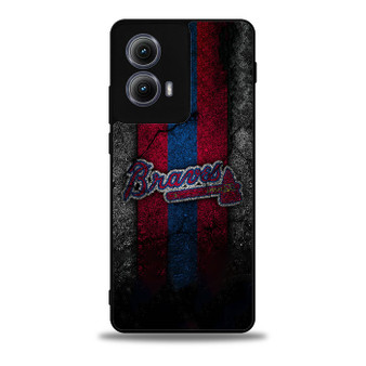 Atlanta Braves Asphalt Style Moto Edge Case
