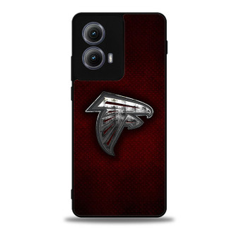 Atlanta Falcons Metal logo Moto Edge Case