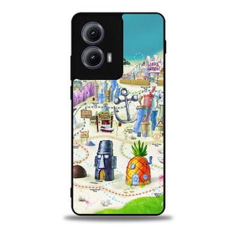 Spongebob Squarepants Maps Moto Edge Case