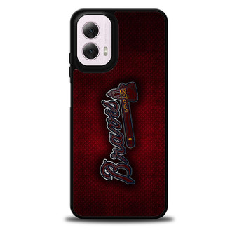 Atlanta Braves Red Metal Style Moto G 5G Case