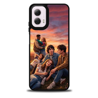 Stranger Things Characters Sunrise Moto G 5G Case
