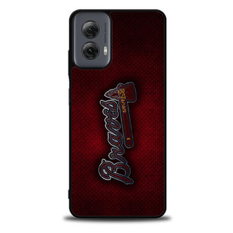 Atlanta Braves Red Metal Style Moto G Power Case