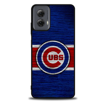 Chicago Cubs Wooden Style Moto G Power Case