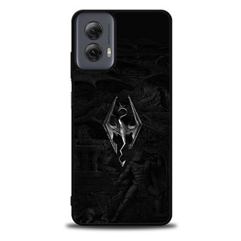 Skyrim V Metal Logo Moto G Power Case