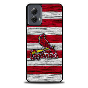 St Louis Cardinals Wooden Style Moto G Power Case