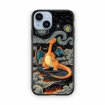 Charizard Inferno Beneath the Starry Night Pokemon iPhone 14 Series Case
