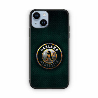 Oakland Athletics Green metal iPhone 14 Series Case