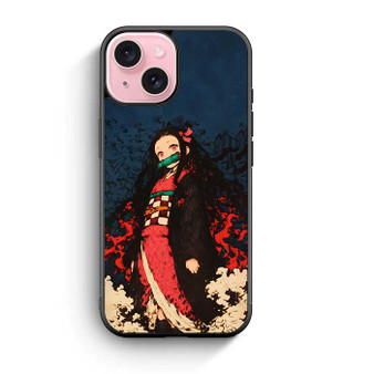 Demon Slayer Nezuko Art iPhone 15 Series Case