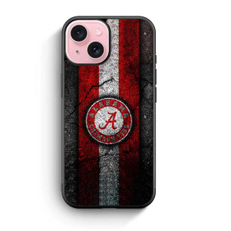 Alabama Crimson Tide Asphalt Style iPhone 15 Series Case