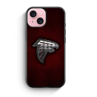 Atlanta Falcons Metal logo iPhone 15 Series Case