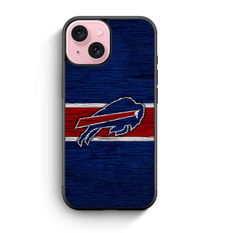 Buffalo Bills Wooden Style iPhone 15 Series Case