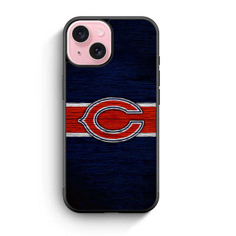 Chicago Bears Wooden Logo iPhone 15 Series Case