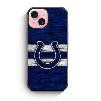 Indianapolis Colts Wooden Style iPhone 15 Series Case