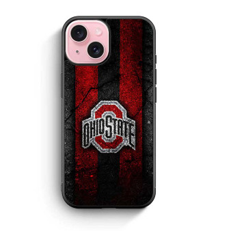 Ohio State Buckeyes  Asphalt Style iPhone 15 Series Case
