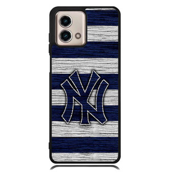New York Yankees Wooden Style Motorola Moto G Stylus Series Case