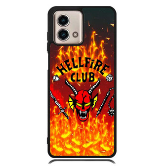 Stranger Things Hellfire Club on Fire Motorola Moto G Stylus Series Case