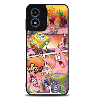 SpongeBob SquarePants and Patrick Fun Motorola Moto G Play 2024 Case