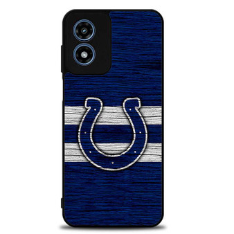 Indianapolis Colts Wooden Style Motorola Moto G Play 2024 Case